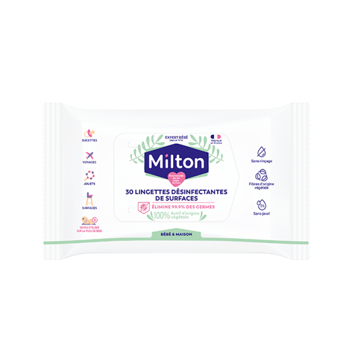 Lingettes désinfectantes Milton